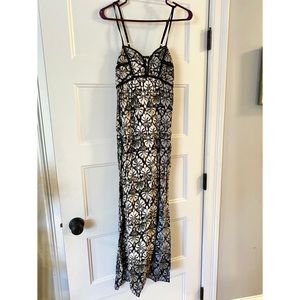 Black and Grey Xhilaration Maxi Dress